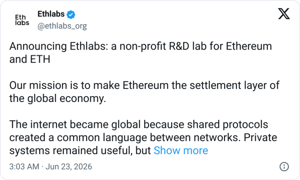Ethlabs Launches to Scale Ethereum for Institutions