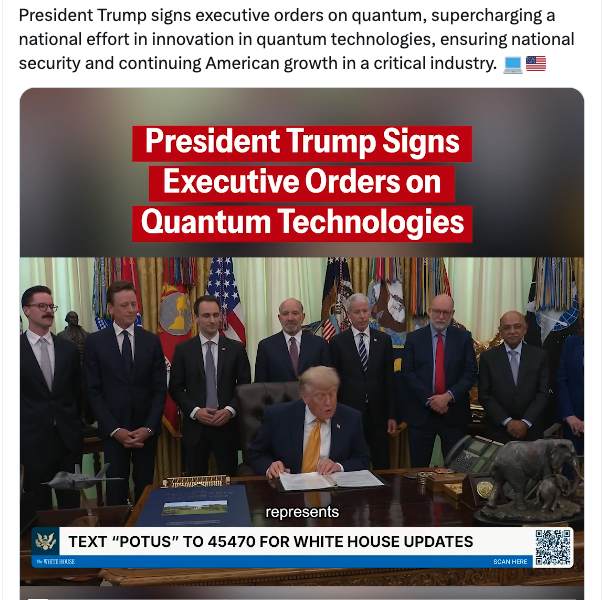 Trump Signs Two Quantum Computing Executive Orders