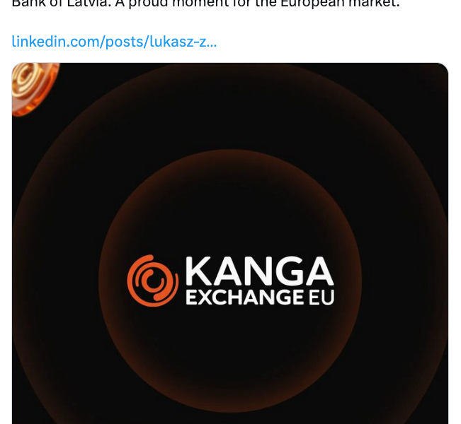 Kanga Wins MiCA License in Latvia to Expand Across EU