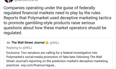 Senators Urge CFTC Probe Polymarket Over Faked Ads Report