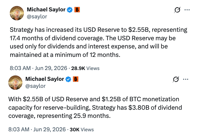 Strategy Unveils Bitcoin Framework With $2.55B Cash Reserve