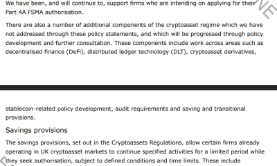 UK Sets Final Crypto Rules as Firms Face 2027 FCA Authorization Deadline