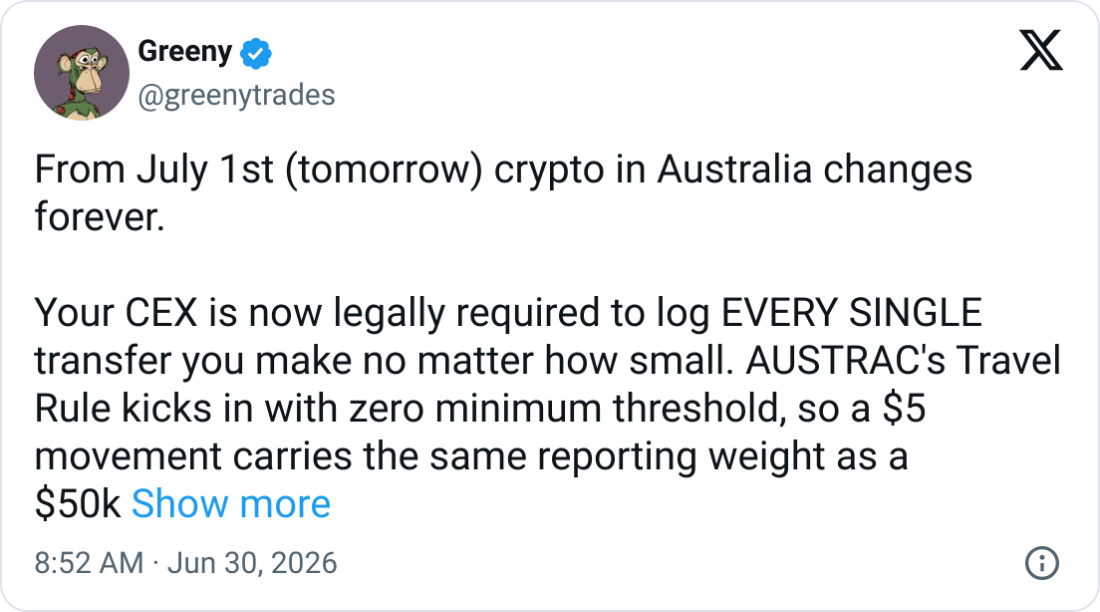 What’s Changing With Australia’s Crypto Travel Rule