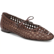 brown mesh ballet flat
