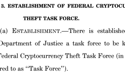 Congress Proposes DOJ Task Force for Crypto Theft Probes