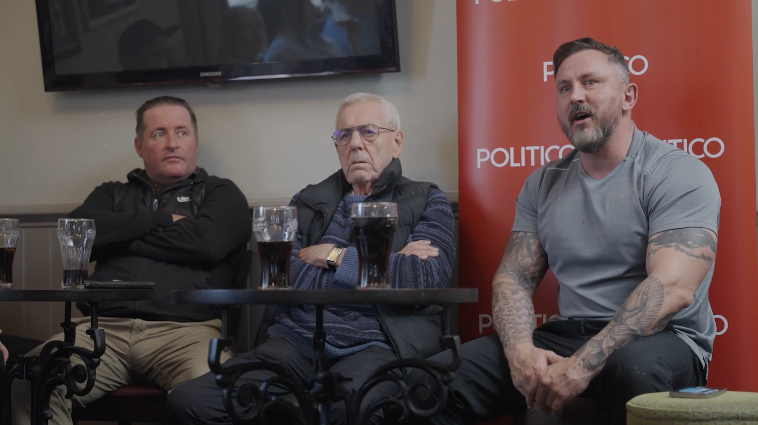 Paul (right) said he works three jobs and feels let down.