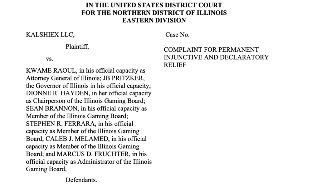 Kalshi Sues Illinois Officials over Prediction Markets Restrictions