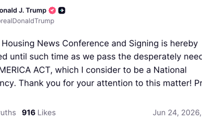 Trump Cancels Signing of Housing Bill with CBDC Ban