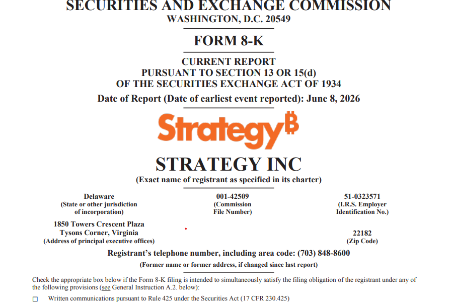 Strategy Buys 1,550 Bitcoin, Expands Holdings to 845,256 BTC