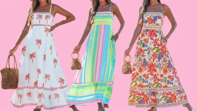 Colorful and beachy summer maxi dresses