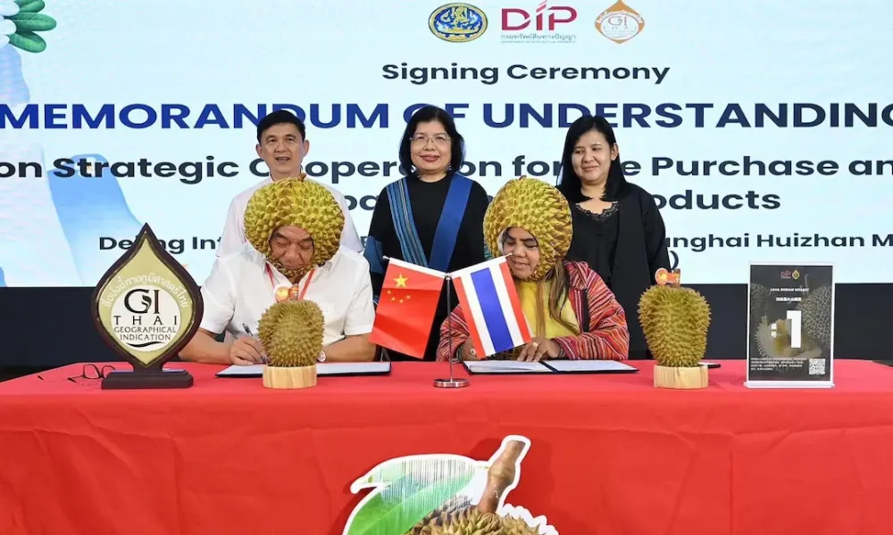 Thailand Secures 500-Ton Durian Deal in Shanghai Trade Mission