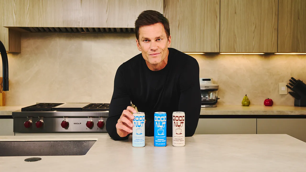 Tom Brady launches Good Nut organic coconut water line with Gopuff