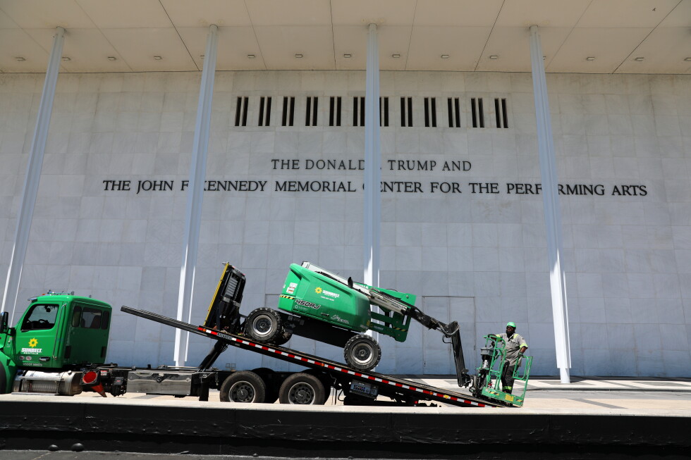 Kennedy Center begins process of removing Trump references