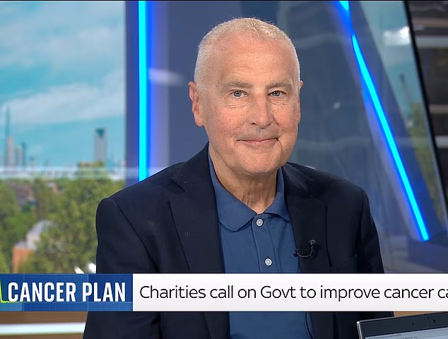 Former Sky News broadcaster Dermot Murnaghan has died at the age of 68. Above: On Sky News in August 2025 in what was his first TV outing after his diagnosis