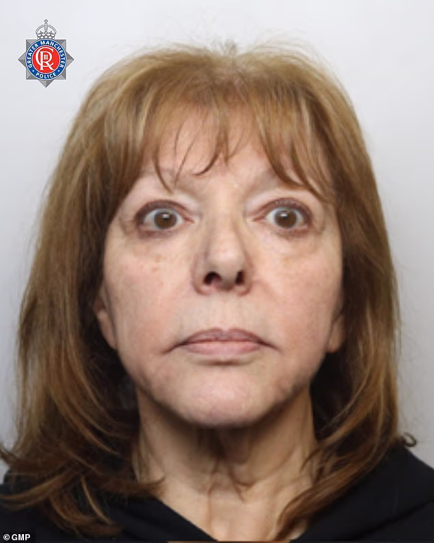 The custody mugshot of Daryl Berman, 72, issued by police after she was convicted of murdering her husband 84-year-old husband David