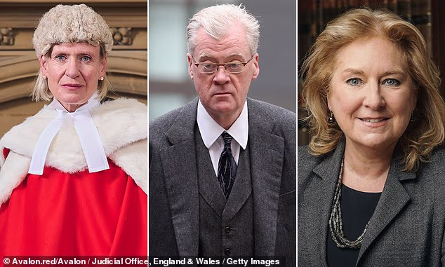 Appeal Court judges (left to right) Ms Justice Norton, Lord Justice Edis and Lady Chief Justice Baroness Carr ruled the two older teenagers should go into custody