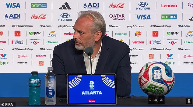 DR Congo head coach Sebastien Desabre appeared stunned after a press officer announced the death of his father in a post-match press conference