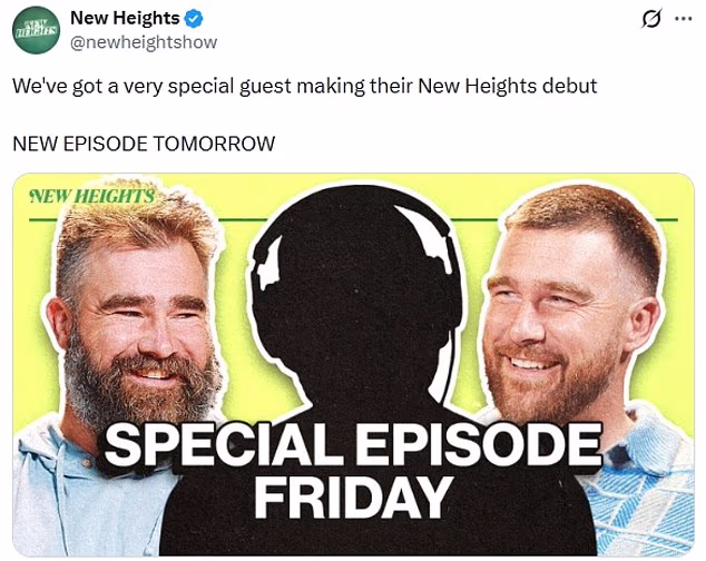 New Heights have a surprise podcast to be broadcast the day Travis Kelce marries Taylor Swift