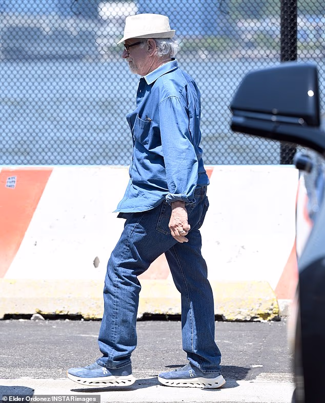 Steven Spielberg arrived in NYC via helicopter on Friday before Taylor Swift and Travis Kelce's wedding celebration at Madison Square Garden