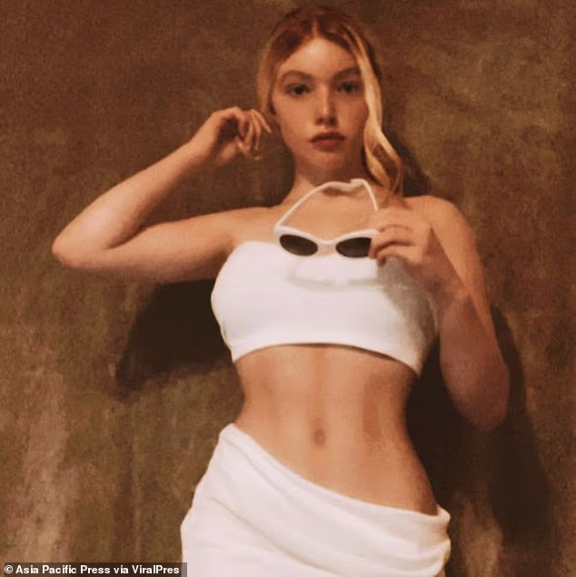 Isabelle Violet Carreras, 20, (pictured) has been charged with the alleged murder of Thomas David Powell, 33, a UK businessman who owned a large cannabis farm in Thailand
