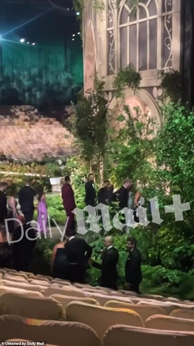 Exclusive Daily Mail footage offers the first look inside Taylor Swift and Travis Kelce's wedding. Madison Square Garden was transformed into an enchanted garden of towering trees, emerald drapery and soaring archways