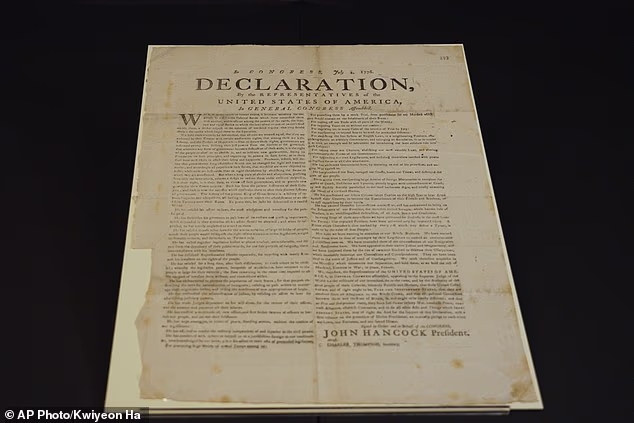 Michael Scurr, a volunteer at Britain's National Archives, discovered a rare copy of the Declaration of Independence inside a Revolutionary War letter