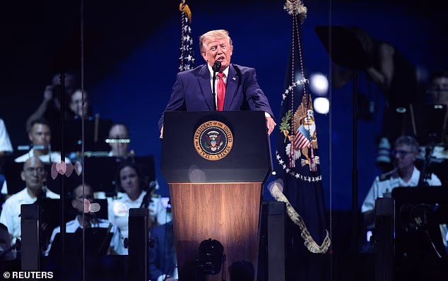 Trump said that the celebration 'doesn't work next week,' adding that he was 'not looking for July something else'
