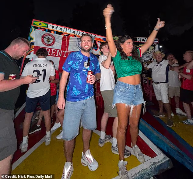 England fans have descended on Mexico City ahead of the Three Lions' game at the historic Azteca Stadium