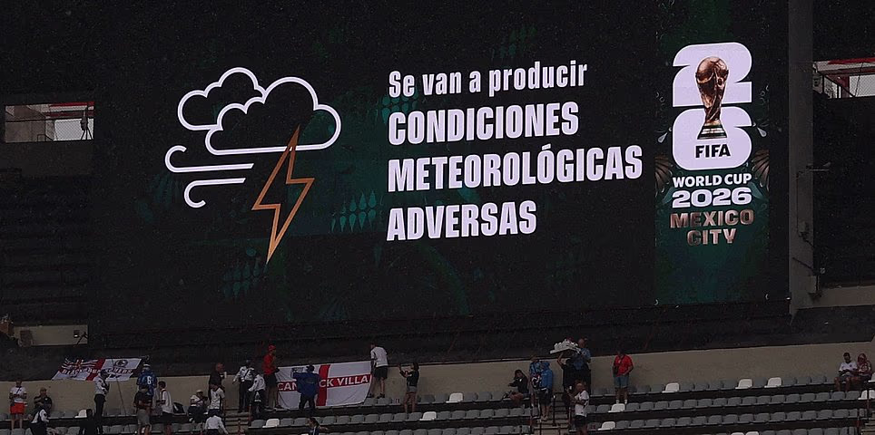 Mexico vs England - World Cup last 16 LIVE: Severe weather warning issued inside the stadium as thunderstorms hit with just THREE hours until kick-off