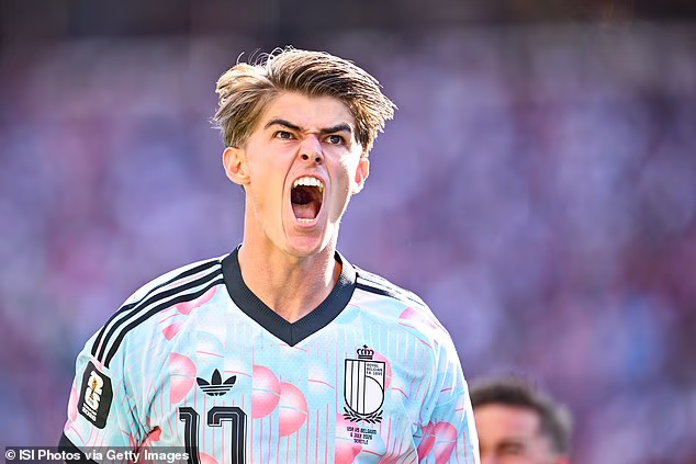 Charles De Ketelaere scored twice in the first half of Belgium's World Cup clash with the USA