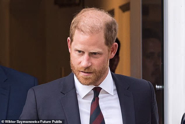 Prince Harry, pictured in April, said Mr Justice Nicklin's judgement was an 'obvious whitewash' in his statement