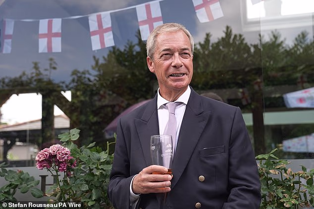 Ale be back: Nigel Farage, speaking from one of his favourite pubs in his Essex constituency, claimed he is fighting a 'real' election