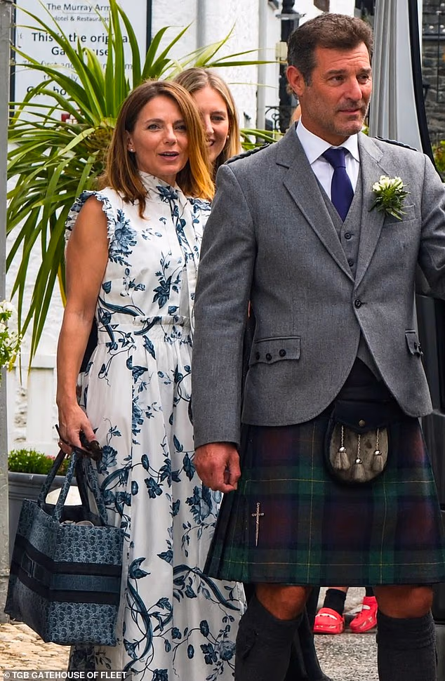 Geri Horner and former F1 driver Mark Webber were spotted ahead of the event