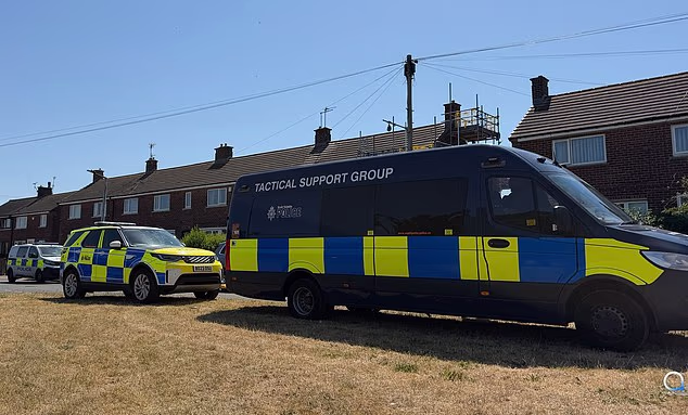 Police were searching an address in Rotherham on Sunday where they arrested a man on suspicion of Ann Widdecombe's murder