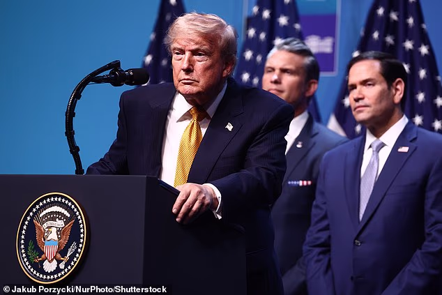 President Donald Trump directed additional strikes on Iran on Sunday to secure the Strait of Hormuz waterway