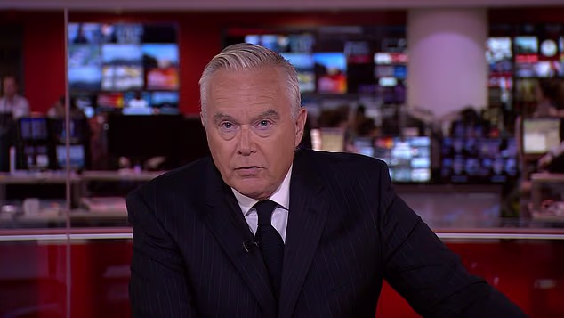 Huw Edwards on BBC News the day The Queen died, at the height of his powers before his downfall