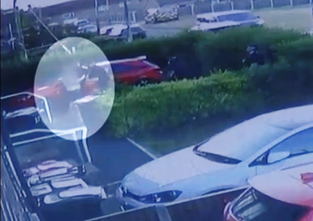 Video shows an army of armed officers descending on the 28-year-old's property in Rotherham on Saturday