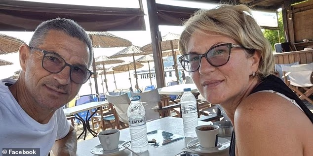 Svetlana Grkovic pictured, right, with husband Ljubisa Karovic. She held on to his legs as he was being sucked out of a Ryanair window at 20,000ft and has described her battle to save him