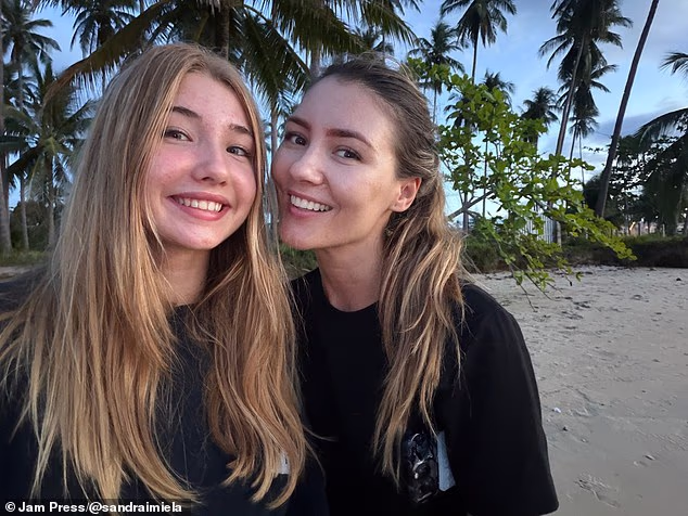 Sandra Imiela, right, often gets confused with her 14-year-old daughter Sophie Louise