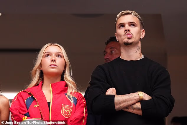 Harper Beckham looked every inch her mother's daughter as she watched Spain's World Cup semi-final win over France on Tuesday night with her family, including brother Romeo, 23
