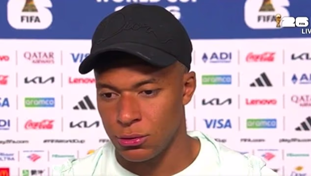 Kylian Mbappe appeared to criticise the way that head coach Didier Deschamps set up the national team against Spain after the final whistle