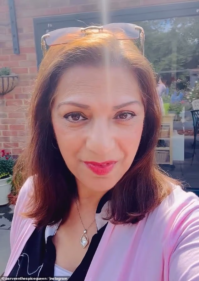 Chef Parveen Ashraf, 61, also known as Parveen the Spice Queen, has returned to social media six months after the death of her husband