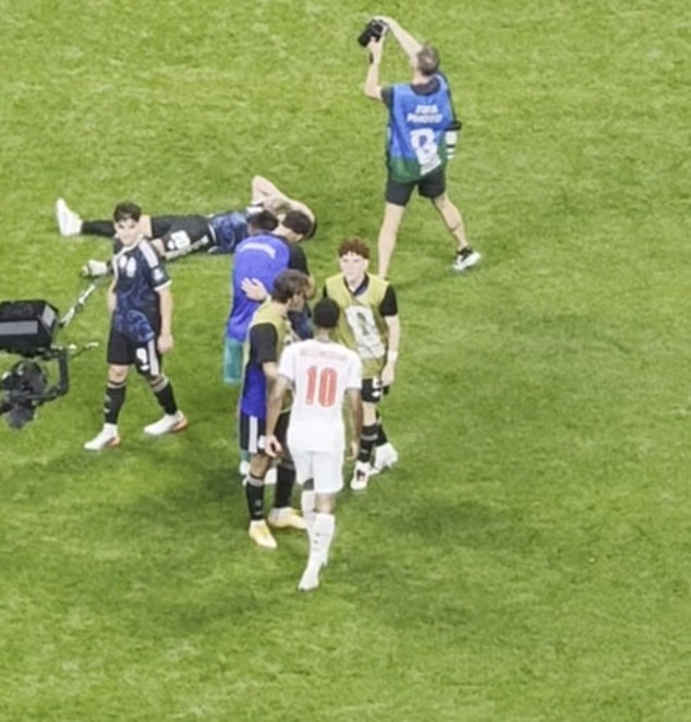 Jude Bellingham clashed with Argentina substitute Valentina Barco after the semi-final