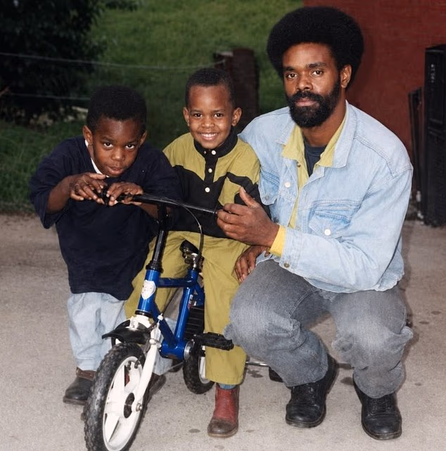 Micah Richards' father Lincoln, right, has died, the pundit said in an emotional social media post