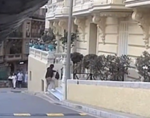 This is the moment a Ukrainian property tycoon and his family were blown up in a bomb attack outside a luxury apartment in Monaco