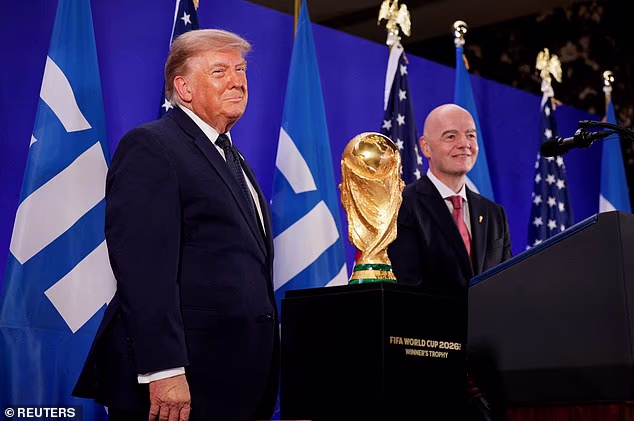 Donald Trump (left) has criticised Thomas Tuchel's 'unusual tactics' in England's defeat by Argentina this week