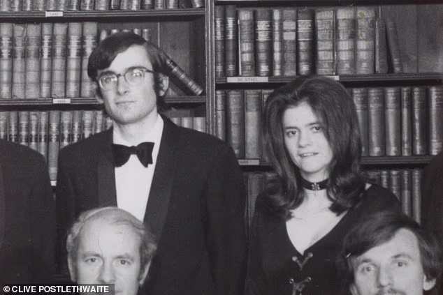 Colin Maltby pictured with Ann Widdecombe in 1973, while the pair were students at Oxford University