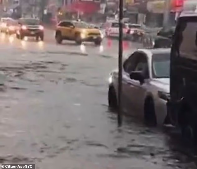 New York City has been hit by severe floods just hours before the World Cup final