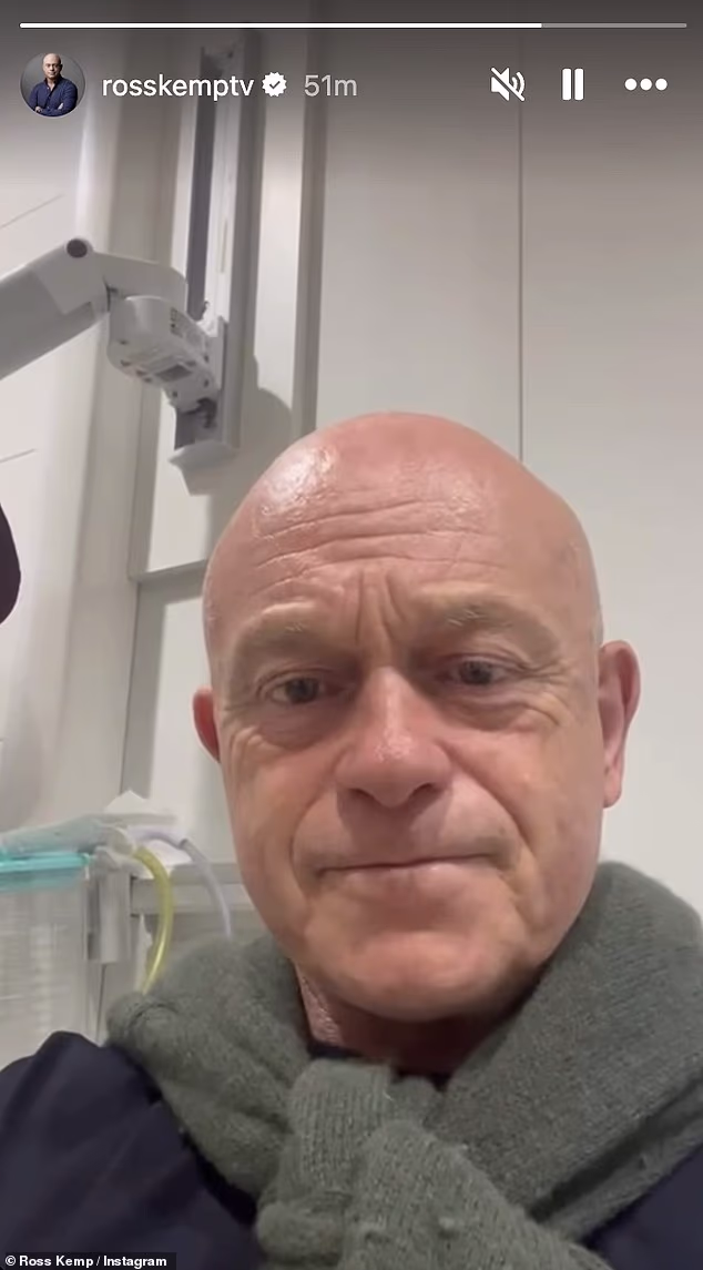 Ross Kemp has revealed his beloved mother, Jean, has been rushed to hospital
