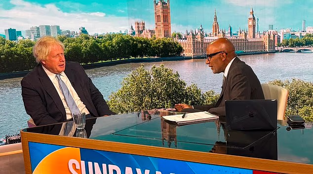 But former PM Boris Johnson cautioned against the idea of more security for MPs, telling Sky News' Sunday Morning with Trevor Phillips: 'It's probably expensive and pointless to try and raise everybody's level of security'
